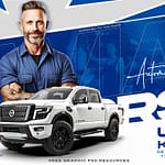 Car Mechanic Social Creative Resource PSD Free