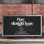 billboard mockup PSD Template