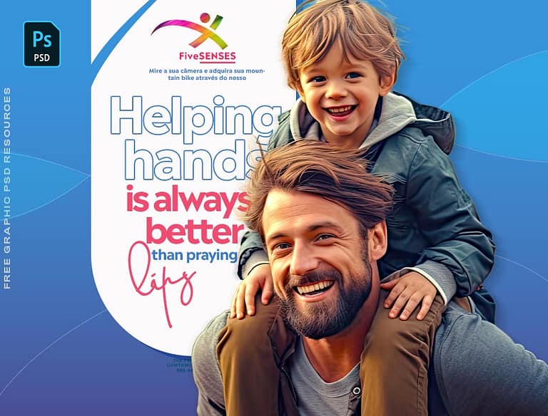 Download Helping Hands Creative Resource PSD Free