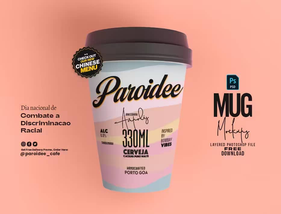 Mug Mockup Template PSD Download Now